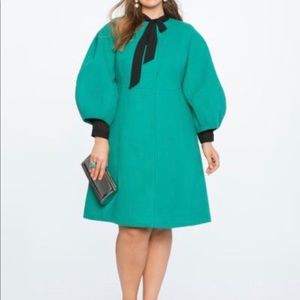 Coat of the Season Drama Sleeve Coat by Eloquii